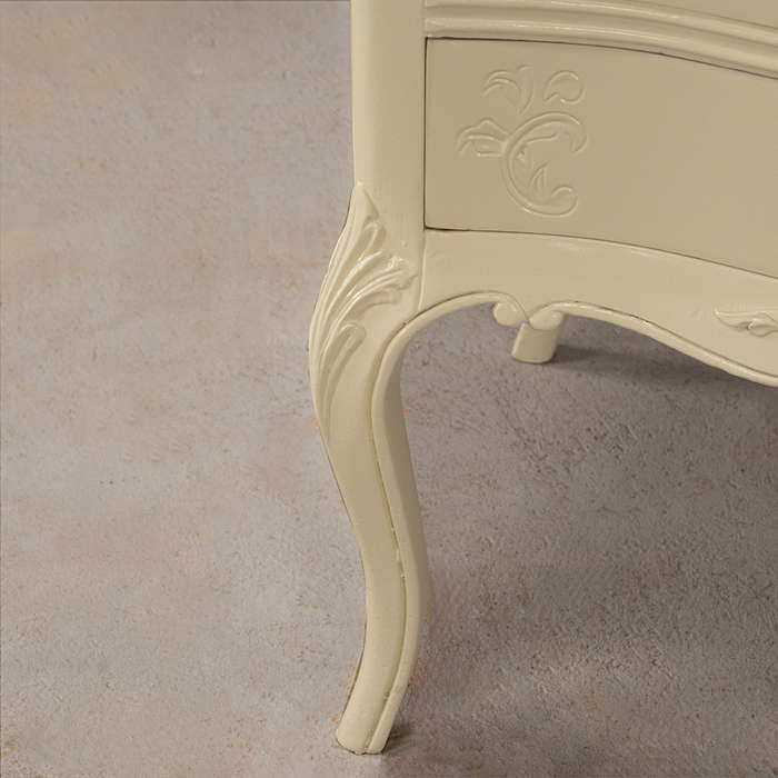 French Style Headboard and Pedestals