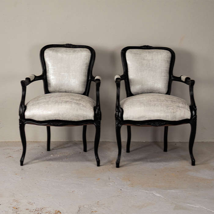 French Style Glammer Armchairs