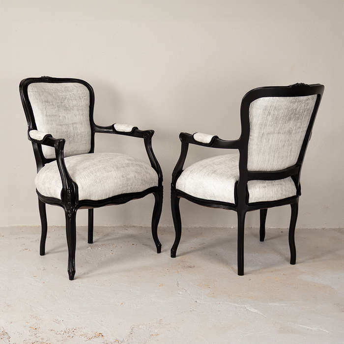 French Style Glammer Armchairs