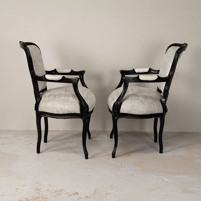 French Style Glammer Armchairs