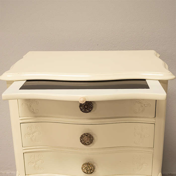 French Style Headboard and Pedestals
