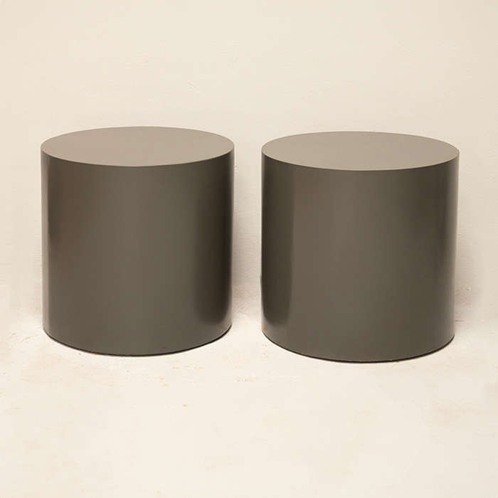 Drum Shape Side Tables