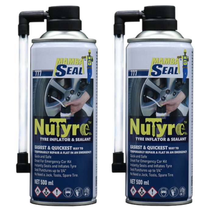 Tyre Puncture Sealer 500ML NuTyreTM (Pack Of 2)