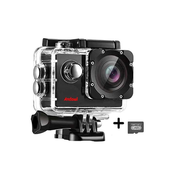 4K Action Sports Camera 30M WaterResistant With Remote Control & SD Card Andowl