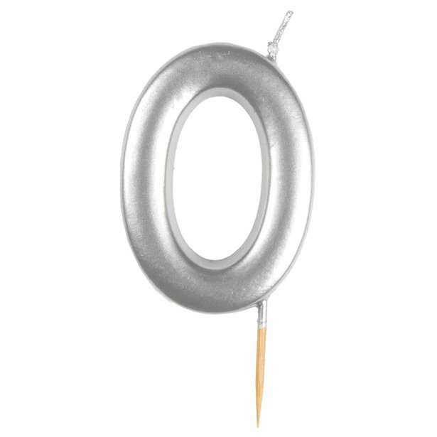 Birthday Candles, Number Candles Silver 0 TO 9