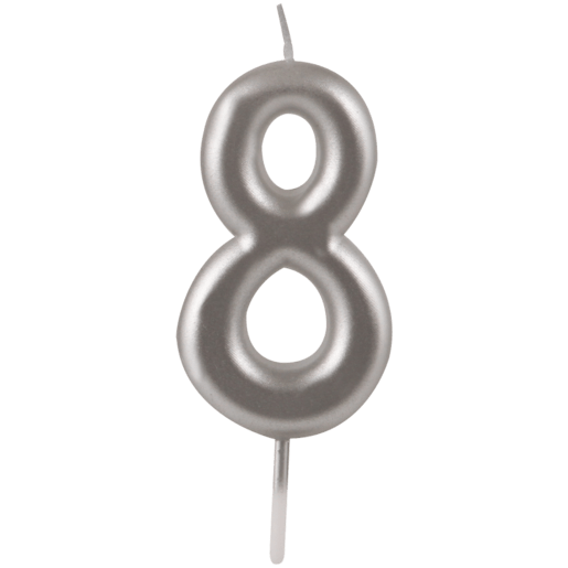 Birthday Candles, Number Candles Silver 0 TO 9