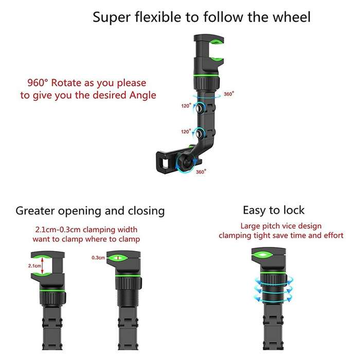 Universal 360 Rotating Car Mobile Phone Holder