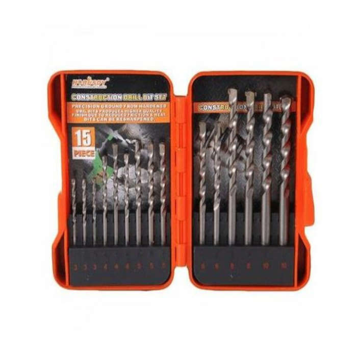 Construction Drill Bit Set 15 Piece Horusdy