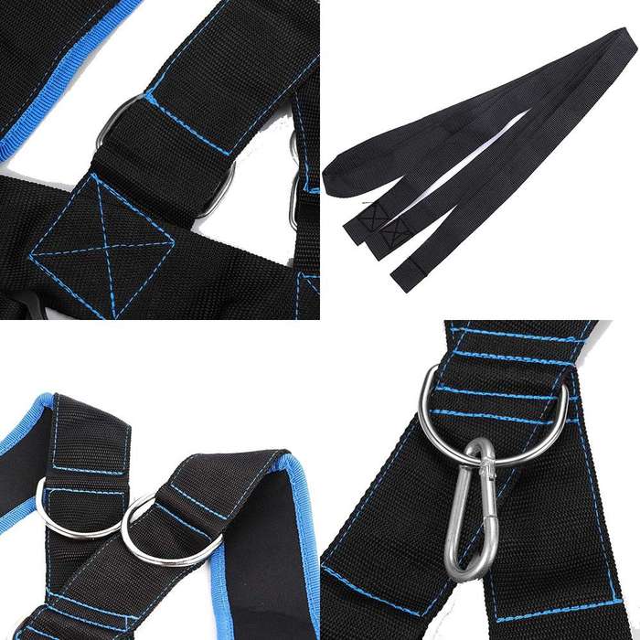 Adjustable Fitness Sled Harness Workout Speed Trainer Belt with Pull Strap