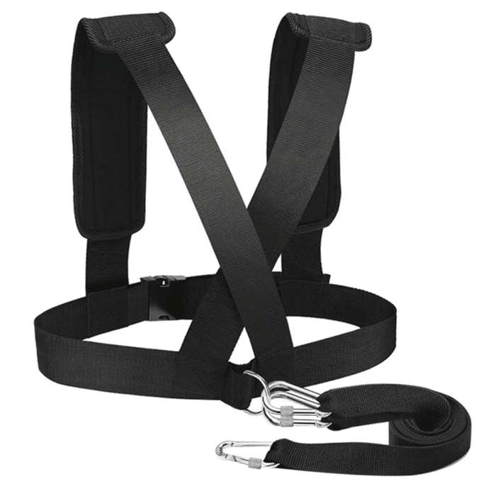 Adjustable Fitness Sled Harness Workout Speed Trainer Belt with Pull Strap
