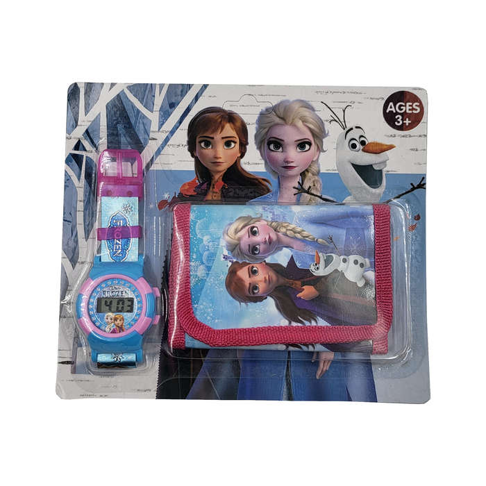 Girls Watch & Wallet Set Blue