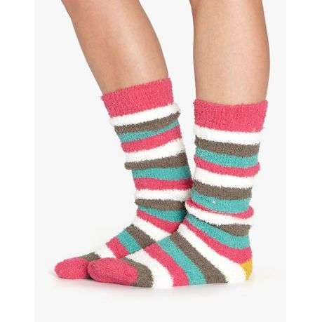 6 Pairs of Long Winter Socks - Soft Microfiber Warm Fluffy Socks for Winter