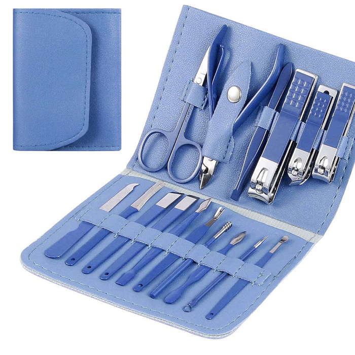 Manicure Set 16 in 1 Stainless Steel Nail Clipper Kit