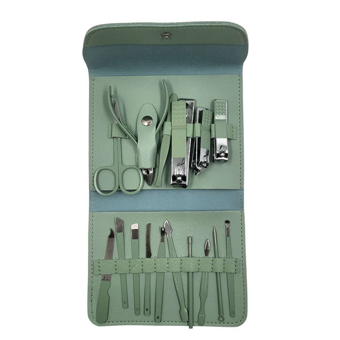 Manicure Set 16 in 1 Stainless Steel Nail Clipper Kit