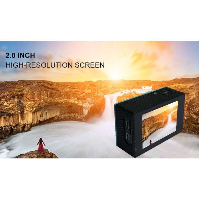4K Action Sports Camera 30M WaterResistant With Remote Control & SD Card Andowl