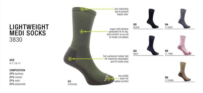 Light-weight Medi Socks 3830