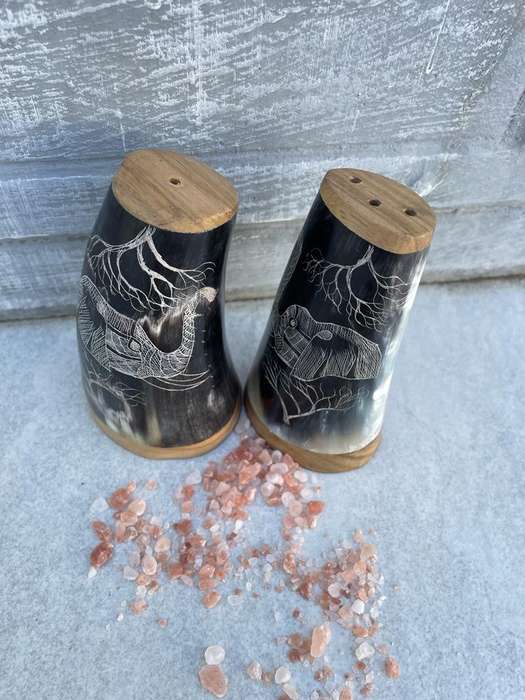 Hand Crafted African Salt & Pepper Shakers