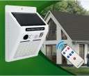 LED Solar Motion Sensor Alarm Lamp Wireless Security System