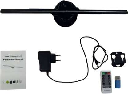 LED 3D HD Holographic Sign Spinning Projector - 42cm