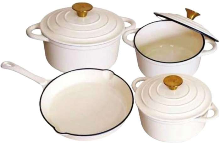 Cast Iron Pot Set -7 Piece