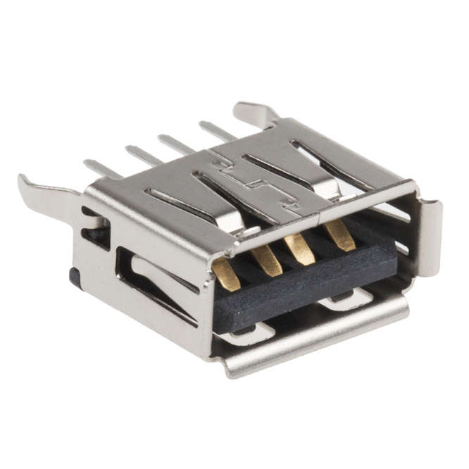 USB TYPE-A RECEPTACLE SOCKET CONNECTOR PCB 105057-0001