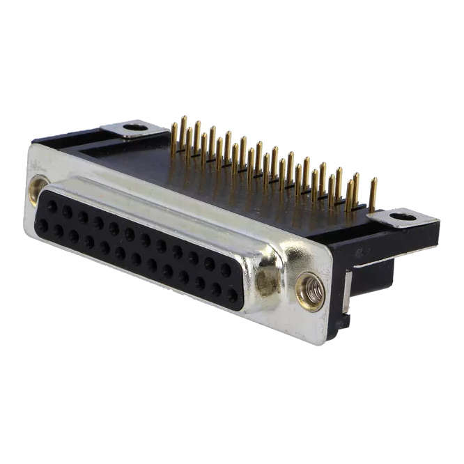 SOCKET D-SUB 25W PCB R/A METAL 9.4mm 25FDR21