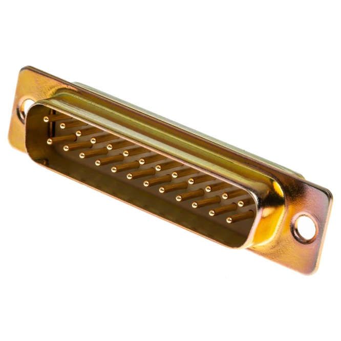 PLUG D-SUB 25W PCB STRAIGHT METAL 25MDS2
