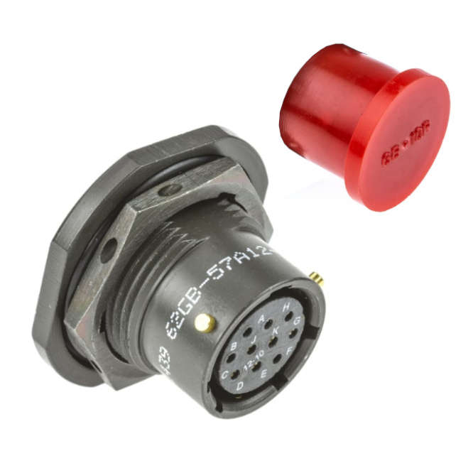 CIRCULAR CONNECTOR SOCKET MIL SPEC SIZE-12 10W 62GB-57A12-10SN
