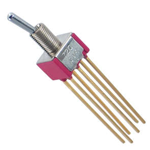 MINI TOOGLE SWITCH DPDT ON-ON W/WRAP 7201SYW5GE