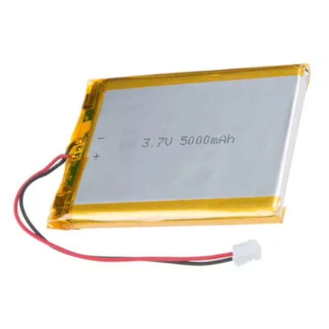 LITHIUM POLYMER BATTERY 3V7 5000mAh WITH BMS, 65x55x9mm 955565