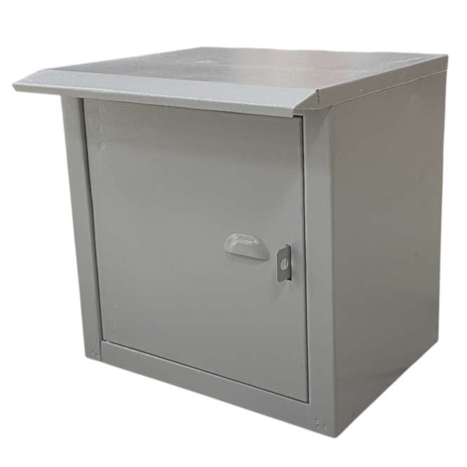 STEEL METER ENCLOSURE/BOX PTA GREY 12x12x9" / 300x300x225mm DB-PTA-121209-GRY