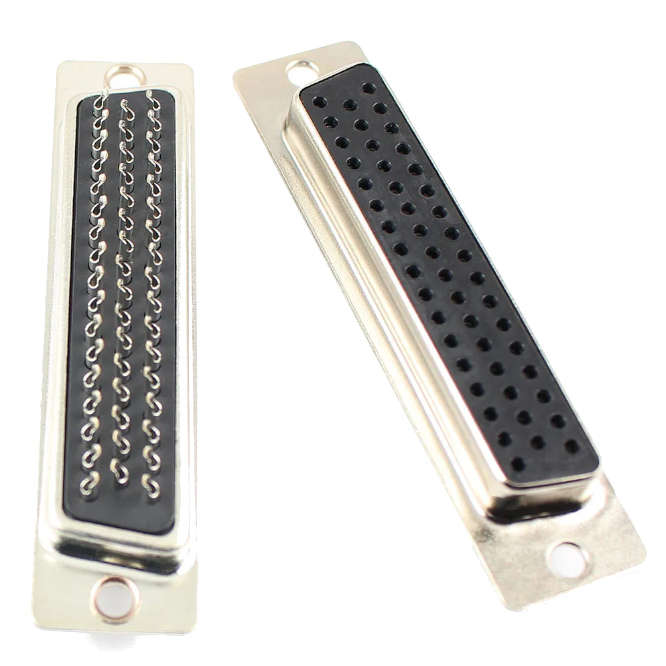 50W STD D-SUB SOCKET PANEL MNT SOLDER TYPE HDB50PIN