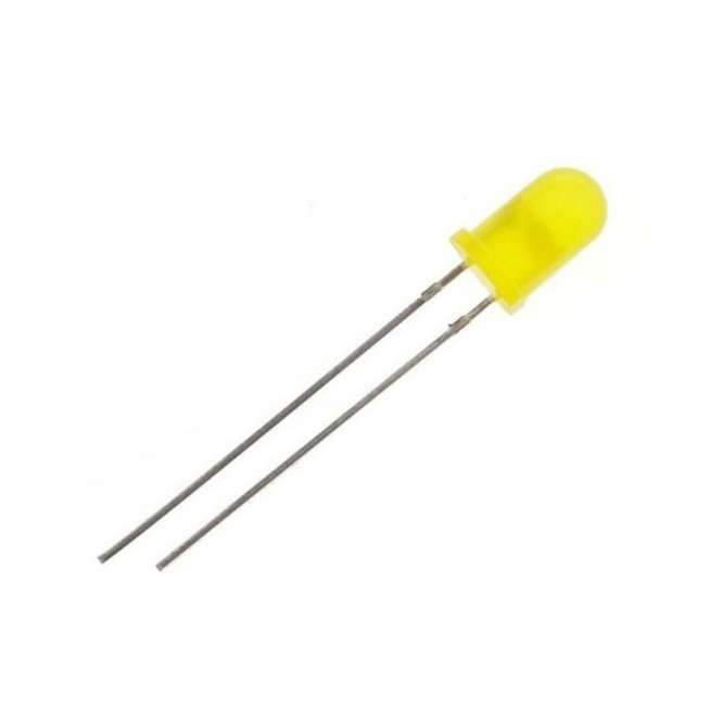 BLINK 5mm ROUND DIFUSED YELLOW LED 3-10VDC BB-B3174