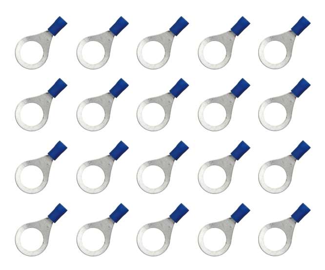 TERMINAL PRE-INS RING LUG BLUE R=8.4mm MPQ=10 RV 2-8