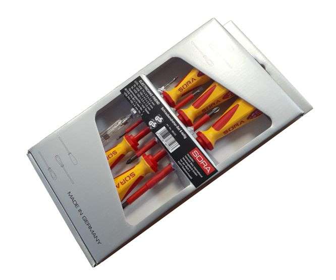 SCREWDRIV SET 6PCS 4FT 2PH 1KV VDE SOR88103