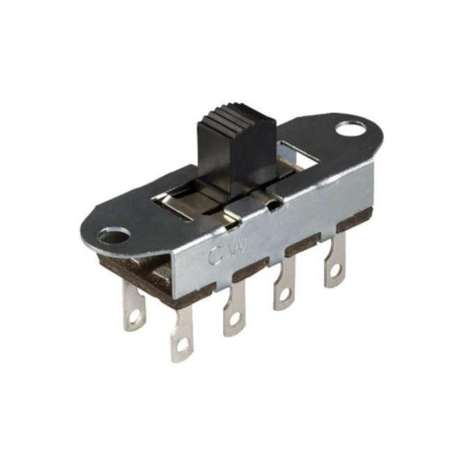 SLIDE SWITCH DOUBLE POLE DP3T ON-ON-ON SS-23L03G5