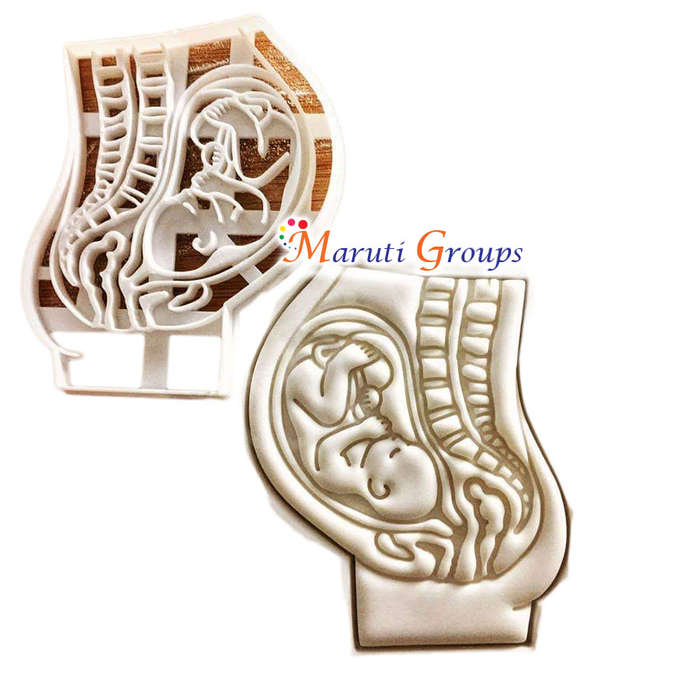 Baby In Stomach cookie cutter