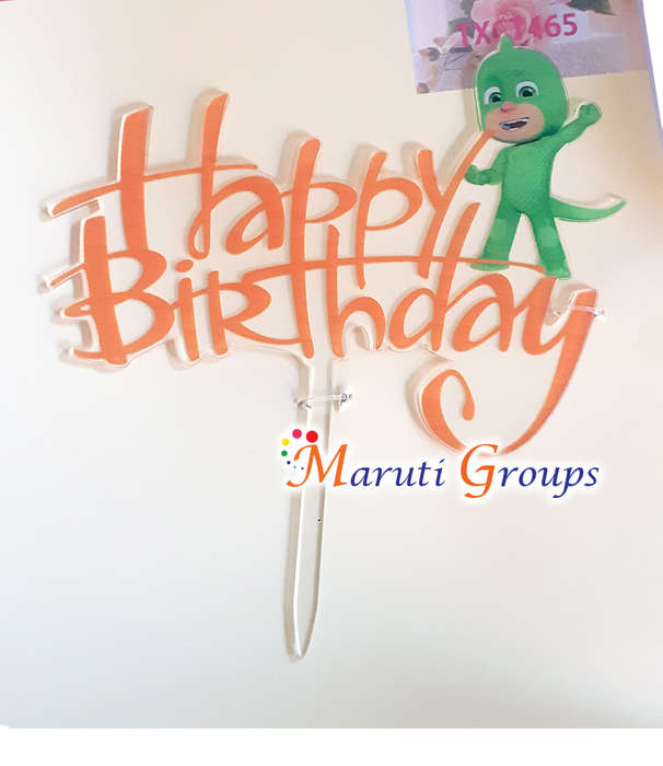 Happy Birthday PJ Mask Cake Topper for cake decorating