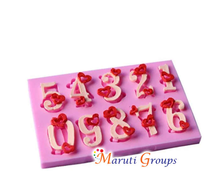 Numbers Silicone Mould