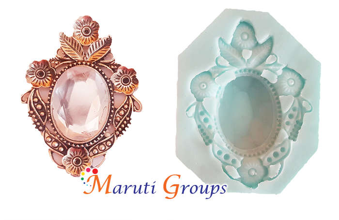 Flower Brooch/ Gem Silicone Mould
