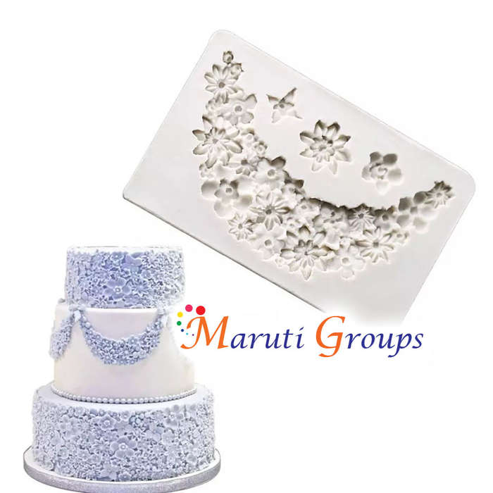 Flower Brooch/ Europen Style Relief Bow Silicone Mould