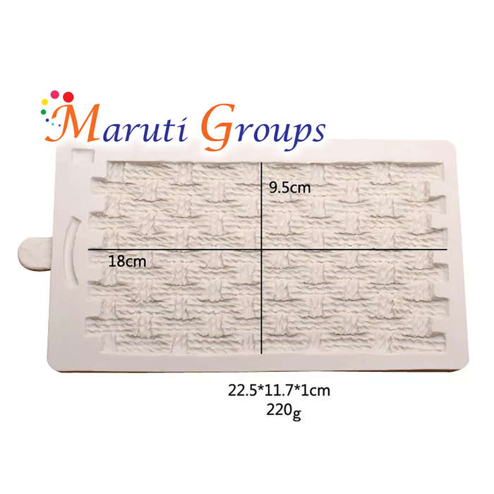 Rustic Weave Basket  Silicone mould