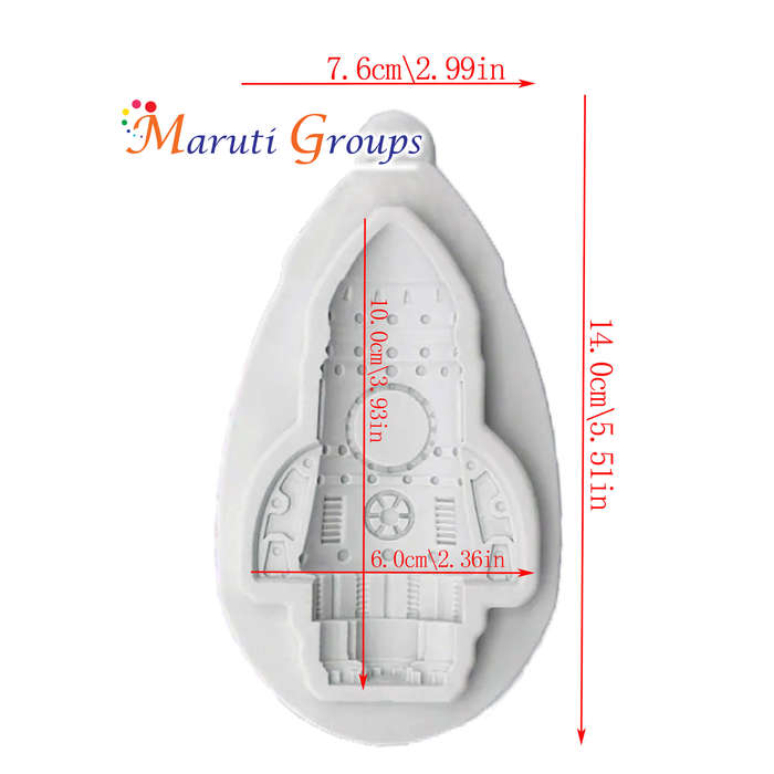 Space Ship , Rocket Silicone Mould