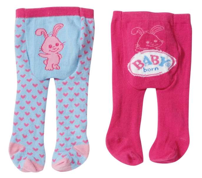 B/BORN TIGHTS 2PAIRS - 3ASS