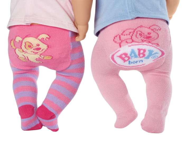 B/BORN TIGHTS 2PAIRS - 3ASS