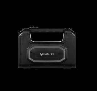 SWITCHED Portable Power Station with Solar Panel -Black