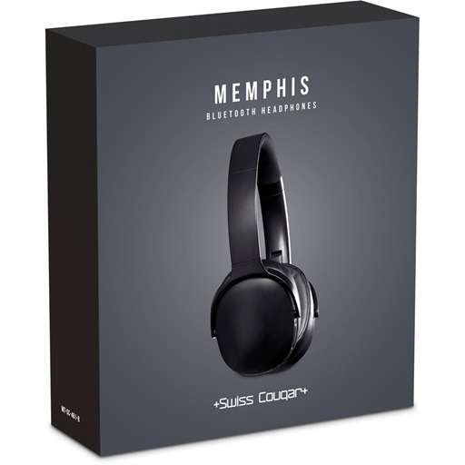 Swiss Cougar Memphis Bluetooth Headphones - Grey