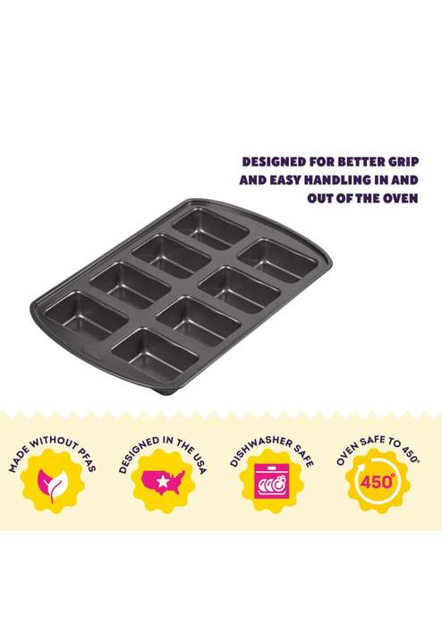 Wilton Perfect Results Non-Stick Mini Loaf Pan, 8-Cavity