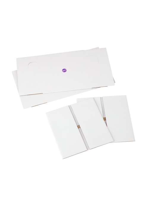 Wilton White Square Corrugated Cake Box, 2-Count - 25.4 x 24.4 x 12.7 cm