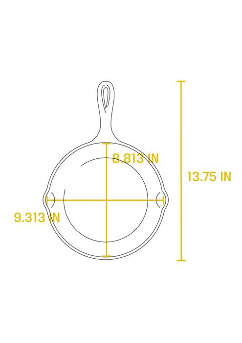 Lodge Cast Iron 9 Inch Seasoned Cast Iron Skillet